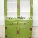 Chinese Antique Two Drawer Four Door Tall Living Room Cabinet thumbnail-1