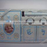 New Born Baby Gift Set With Handprint &Footprint Photo Frame                        
                                                Quality Choice