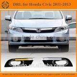 High Power With Yellow Trun Signal Super Quality Daytime Running Lights LED for Honda Civic 2011-2013 thumbnail-1