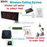 Kitchen Equipment Restaurant Calling Service System K-402NR+K-999+K-F1