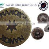 20mm Hot Sale Metal Snap Waterproof Push Button