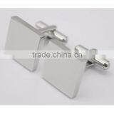 Personalized Logo Blank Stainless Steel Square Cuff Links