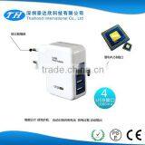 4 USB Charging Station 4 Usb Travel Charger Travel Adaptor 4 USB Wall Adaptor thumbnail-1
