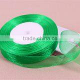 Green Shimmer Chiffon Decoration Ribbon Wedding Birthday Party Flowers DIY Craft 1/8 1/4 3/8 1/2 5/8 3/4 1 1-1/2 2 3 4 Inch thumbnail-1
