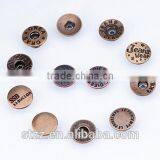 Low Price Metal Decorative Buttons for Clothing
