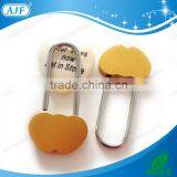 AJF New Arrival Orange Aluminium Color Padlock for Valentine Souvenir Gifts thumbnail-2