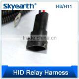 HID Xenon Relay Cable for H8, HID Conversion Kit Relay Wire Harness, H3 H4 H7 H8 H11 9005 9006 HID Relay Harness thumbnail-2