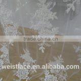 Bridal Lace Dress/ Beautiful Beading Lace/embroiderey With Cord Fabrics