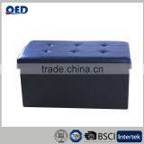 Contemporary Black Folding Storage Bench thumbnail-3