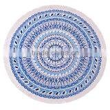 Cotton Super Cheap Custom Printed Large Round Beach Towels With Tassel thumbnail-1