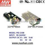 Meanwell 250W Isolated Switching Power Supply/250W Dual Output With PFC Function(Open Frame Type) Isolated Switching Powersupply