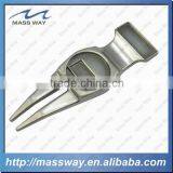 Old Color Antique Pewter Zinc Ally Custom 3D Golf Divot Fork