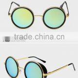 New Product High Quality Retro Round Sunglasses With Color Film thumbnail-1