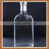Clear transparent material european style customer unique shaped glass bottles