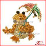 Frog And Umbrella Enamel Brooch Pins For Little Girl thumbnail-1
