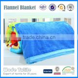 China Factory cheap price micro fiber horse print flannel fleece blanket