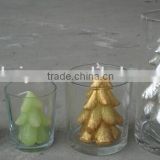 differ color lovely Christmas tree candle