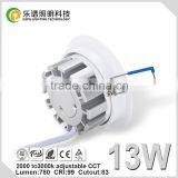 0-10V CCT Dimming 2000-3000K Adjustable COB Downlight 13W thumbnail-4