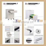 New kd Steel Cheap Mobile Pedestal 3 Drawer Storage Cabinet