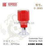 Self Inking Stamps (Oval Size:30x45mm, Red BODY) thumbnail-3