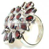 Multi Gemstone Natural Garnet Ring, 925 Sterling Silver Wholesale Best Price thumbnail-2