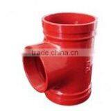 cast iron ductile iron pipe fitting with red, blue FBE coating