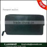 Fashion Man Travel Handbag Genuine Leather Passport Holder Passport Wallet With Large Capacity China Manufacture