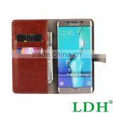 Luxury Brown Leather Wallet Flip Cover Case For Samsung Galaxy S7 S3 S4 S5 Mini S6 Edge Plus Note 3 4 G530 Phone Shell Cases thumbnail-5