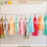 New Design Tissue Tassel for Decoration Set Manufacture