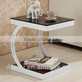 2016 Factory Hot Sale Black and White Glass Metal Furniture