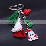 Cheap Red Cute Keychain For Christmas Jewelry Santa Claus Key Chain Christmas Tree Car Keychain