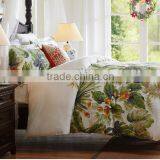 shengsheng new design 60s sateen plain dyed flowers bedding set duvet cover set