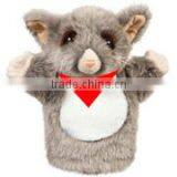 Logo Soft Plush Stuffed Possum Hand Puppet Gift Beanbag Embroidery Animal Toys thumbnail-1