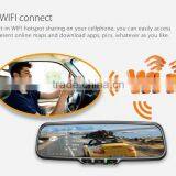 Android Rear View Mirror Quad Core Gps Navigation Bluetooth Touch Screen Rear View Mirror Support 3G thumbnail-3