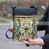 Wholesale Unisex Canvas Messenger Bag High Quality Double Sides Embroidery Bag With Pocket thumbnail-1