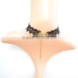 Gothic Punk Necklace False Collar AccessoriesJewelry, Black Lace Vampire Sexy Costume Jewelry Necklace thumbnail-4