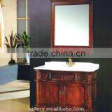 Vintage Bathroom Cabinet Carved Wood Solid Wood American Country Style WTS104 thumbnail-6