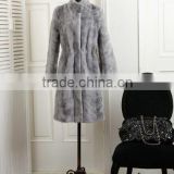 Fashion long style genuine mink fur coat for women MC11