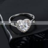 Romanic Bridal Heart Shape Cubic Zirconia Ring 18k Gold Plated Jewelry Size#6,7,8 thumbnail-4