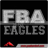 Hot Sale FBA Eagles Rhinestone Letters Glitter Transfer Design