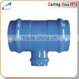 OEM custom foundry cast iron casting epoxy coated ductile iron pipe fitting