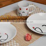 KC-00646 Porcelain Plate With Mug Printed Ceramic Plate With Mug thumbnail-6