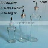 80-260ml Clear Cylinder Glass Oil Bottle With Little Pipe/tube thumbnail-1