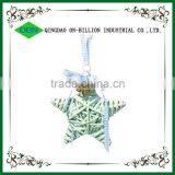 Colorful Wicker Christmas Star Shaped Decoration thumbnail-1
