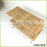 Bamboo stackable toilet corner shelf Homex-BSCI