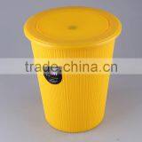 Plastic Trash Can/ Household Garbage Can With Circular Cover/Rubbish Bin thumbnail-1