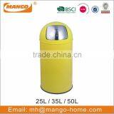 30L Square Stainless Steel Metal Touch Waste Bin thumbnail-5