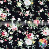 Factory Wholesale Children Clothing Fabric Floral Print Navy Cotton Woven Fabric thumbnail-2