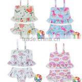 Ruffle Sleeveless Top Bloomer Set Infant Baby Girls Swimsuit thumbnail-1
