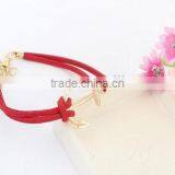 Bracelet Women 2017 Leather Bracelet Anchor Bracelet thumbnail-3